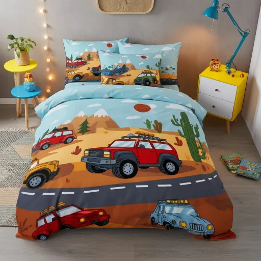 Adventure on Wheels Bedding Set