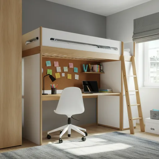 Bunk Beds with Built-in Desks
