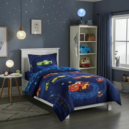 Cars and Stars Galaxy Bedding