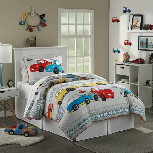 Cartoon Cars Reversible Comforter
