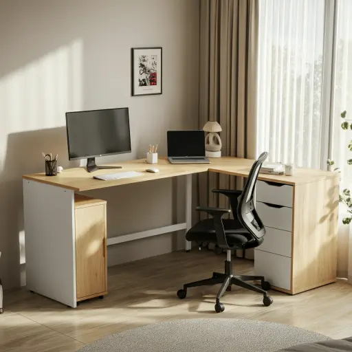 Compact Corner L-Shaped Desk