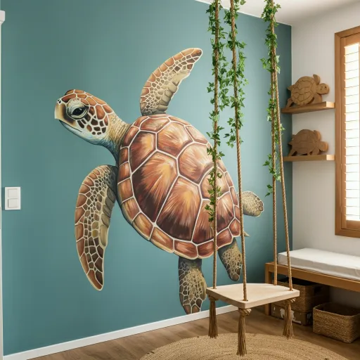 DIY Hand-Painted Turtle Walls