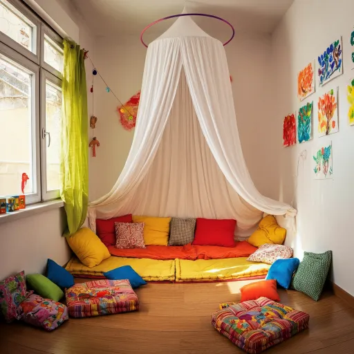 DIY No-Sew Fabric Canopy