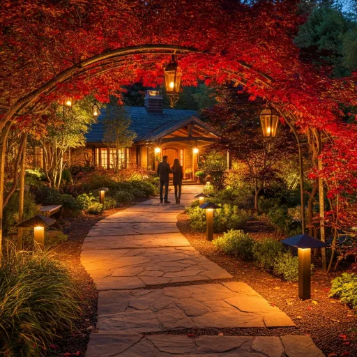 Cozy Evenings: Fall Yard Path Design