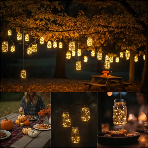 Mason Jars for Magical Outdoor Ambiance