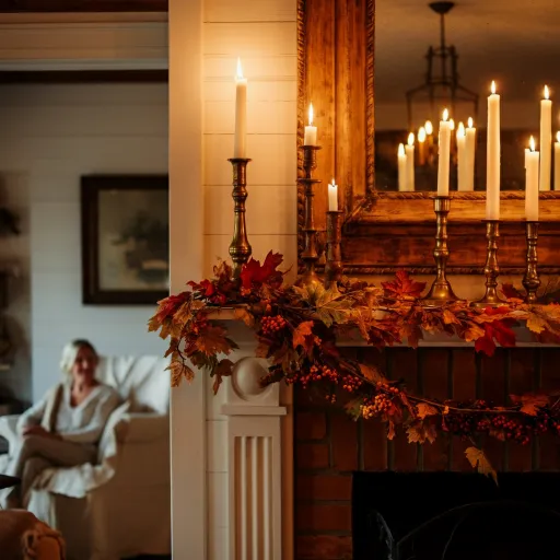 Mantel Glow with Taper Candles