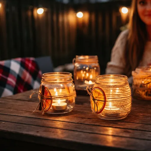 Mason Jar Candle Lights