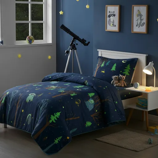 Mystical Forest Glow-in-the-Dark Bedding