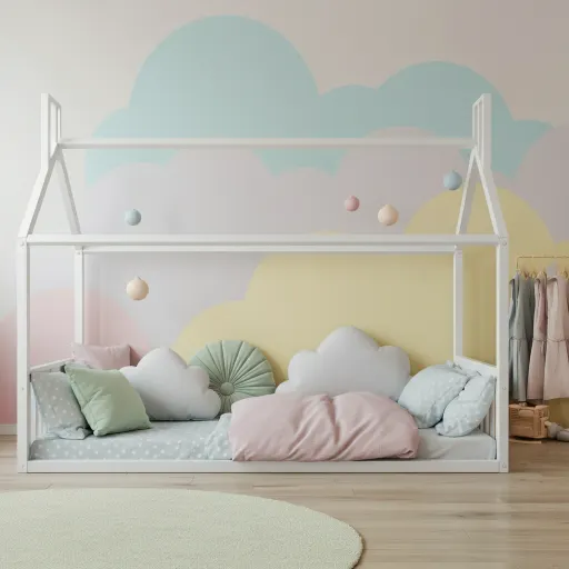 Pastel Dreams in Kids Rainbow Bedroom