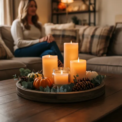 Rustic Wooden Tray Centerpiece