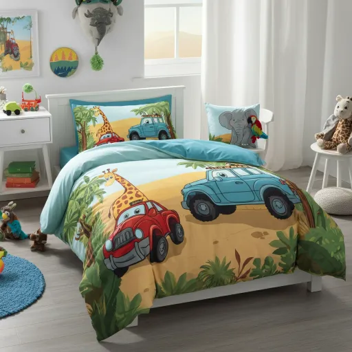 Safari Cars Bedding Set