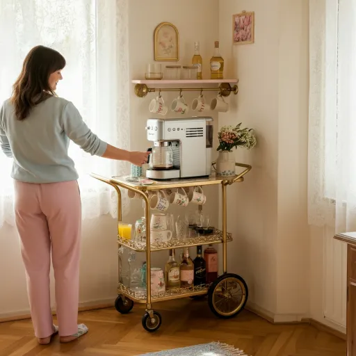 Vintage Bar Cart or Coffee Station