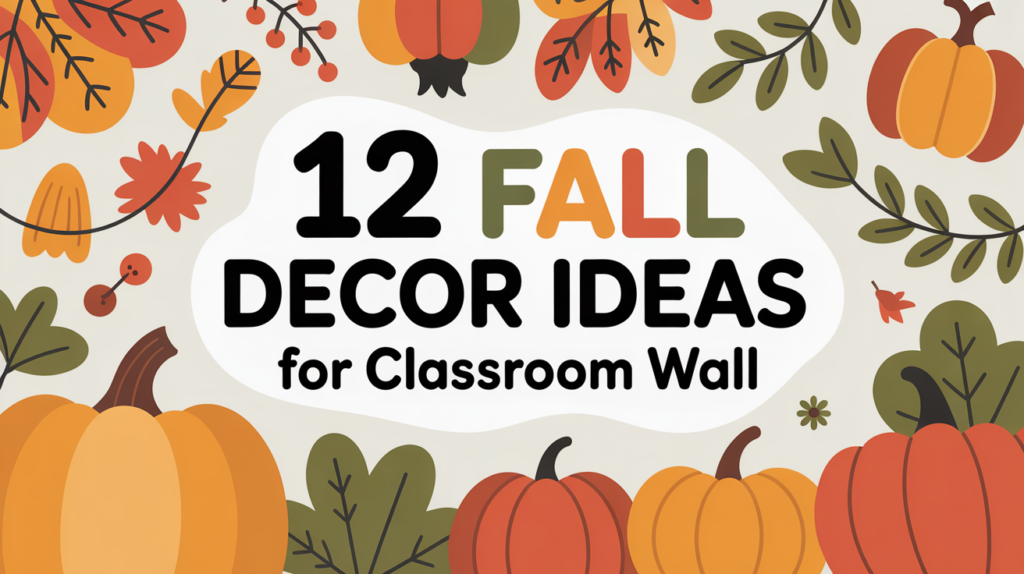 12 Fall Decor Ideas for Classroom Wall