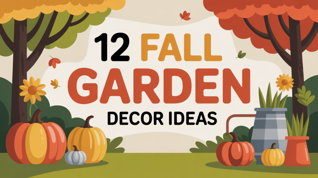 12 expanded Fall Garden Decor Ideas