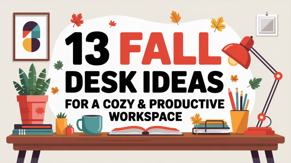 13 Fall Desk Ideas for a Cozy & Productive Workspace