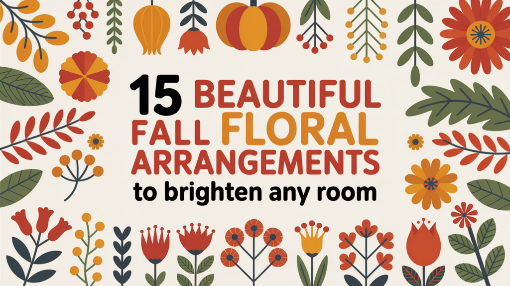 15 Beautiful Fall Floral Arrangements to Brighten Any Room