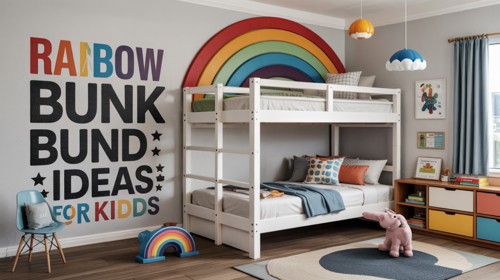 12 Rainbow Bunk Bed Ideas for Kids That Brighten Any Room Rainbow Bunk Bed Ideas for Kids