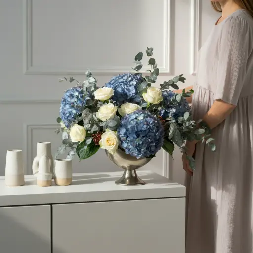 Blue Fall Arrangement