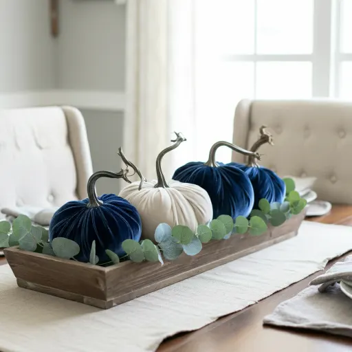 Blue Pumpkin Centerpiece