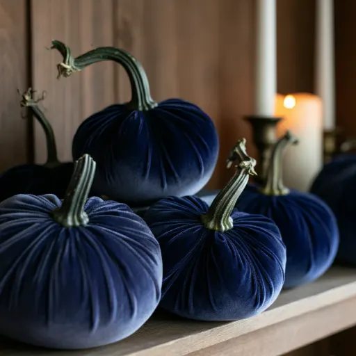 Blue Velvet Pumpkins