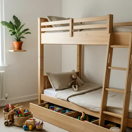 Bunk Bed with Built-in Storage Drawers