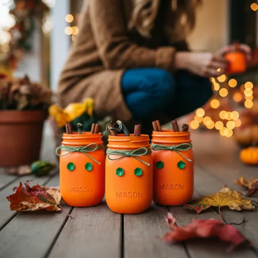 DIY Pumpkin Mason Jars