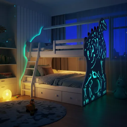 Dino Fossil Glow Bed
