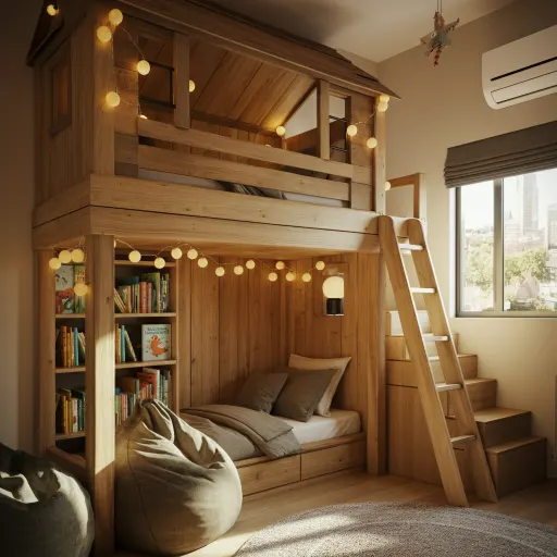 . Double-Decker Reading Nook Treehouse