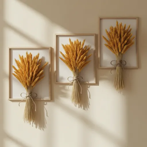 Dried Wheat Bundle Arrangements