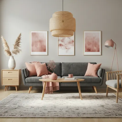 Dusty Rose & Charcoal