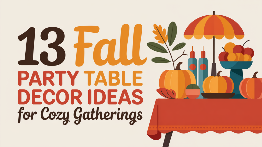 13 Fall Party Table Decor Ideas for Cozy Gatherings Fall Party Table Decor Ideas