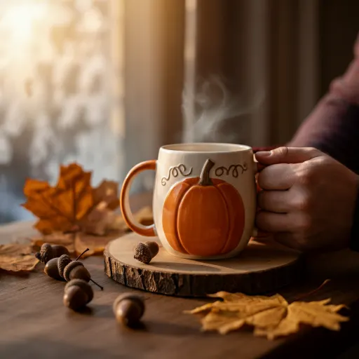Use Fall-Inspired Mugs for Coffee or Tea