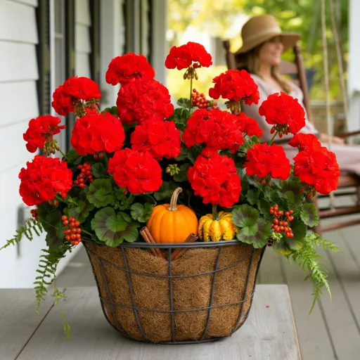 Geranium Hanging Basket Ideas
