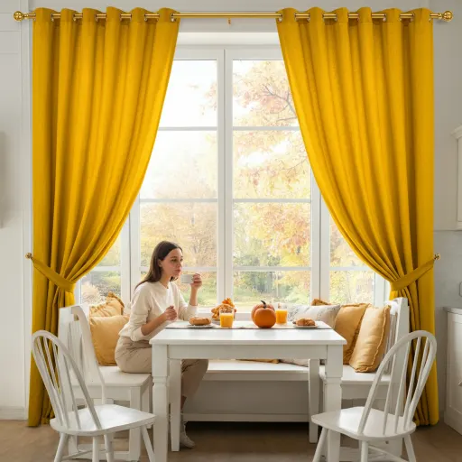 Golden Yellow Statement Curtains