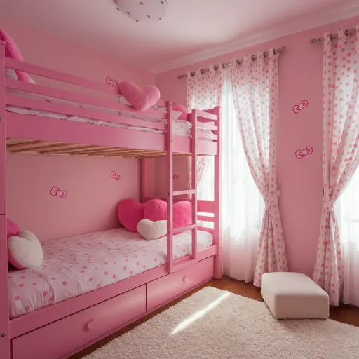 Hello Kitty Bunk Bed for Kids