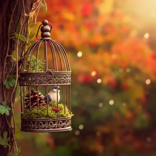 Intricate Bird Lantern