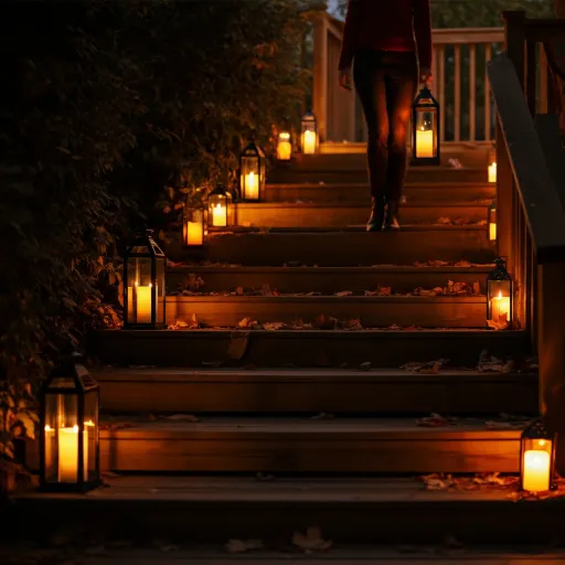 Lantern Pathways with LED Candles