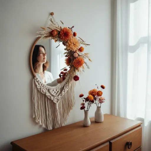 Macramé & Fall Flowers