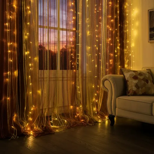 Metallic Thread Sheer Panels