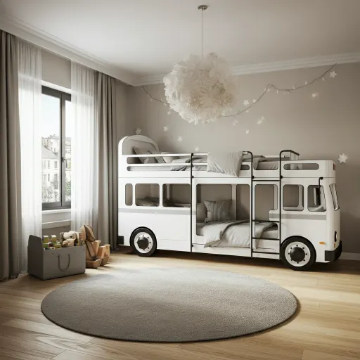 Modern White Metro Bus