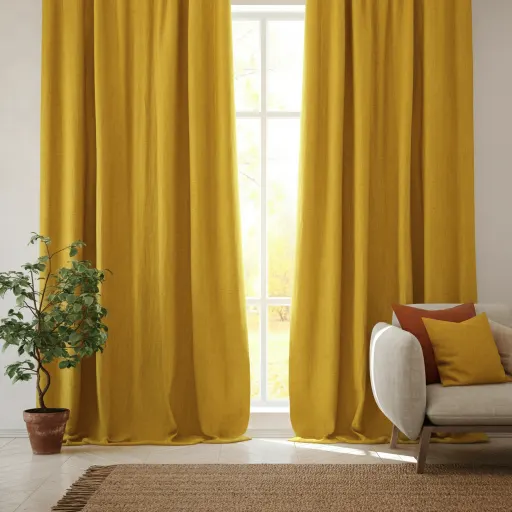 Mustard Linen Panels