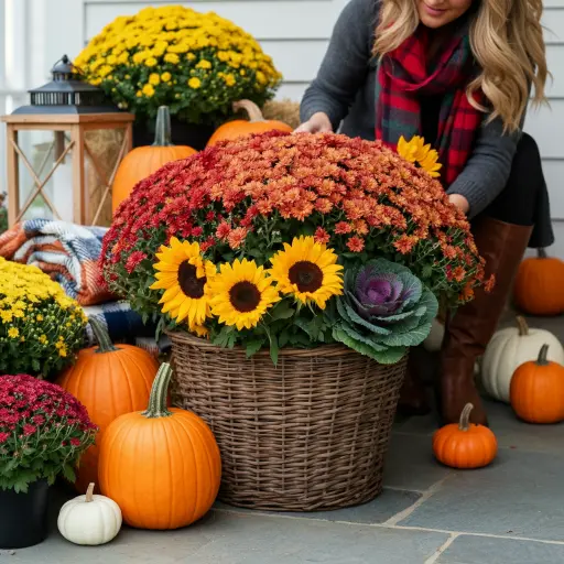 Outdoor Fall Arrangement