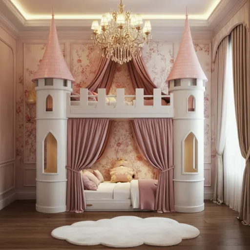 Princess Bunk Bed for Kids