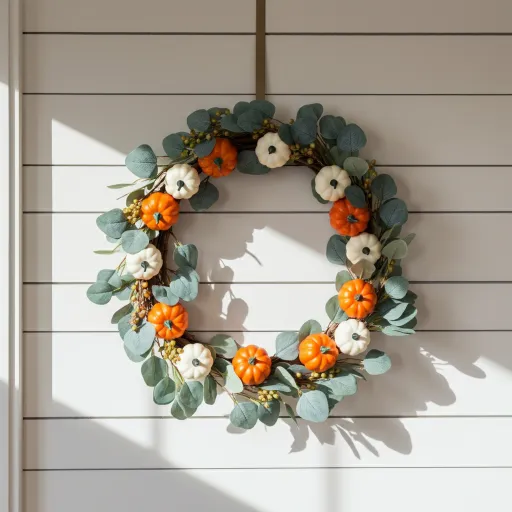 Pumpkin Wreath Display