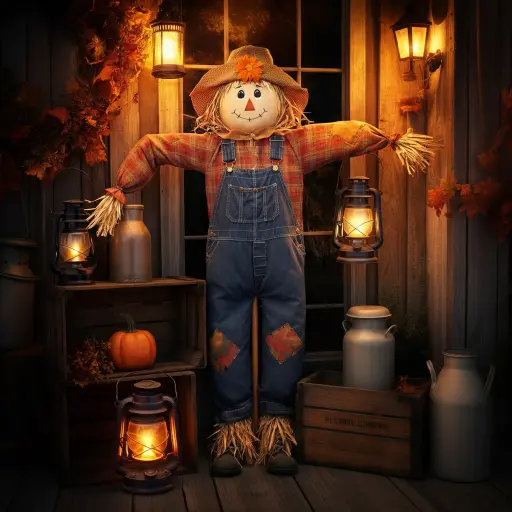 Vintage Farmhouse Scarecrow