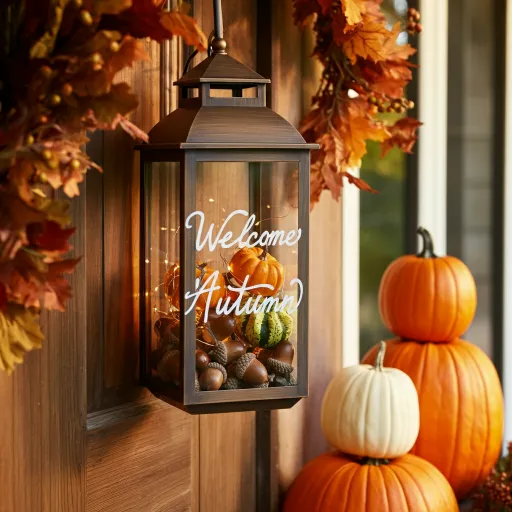 Welcome Autumn Lantern
