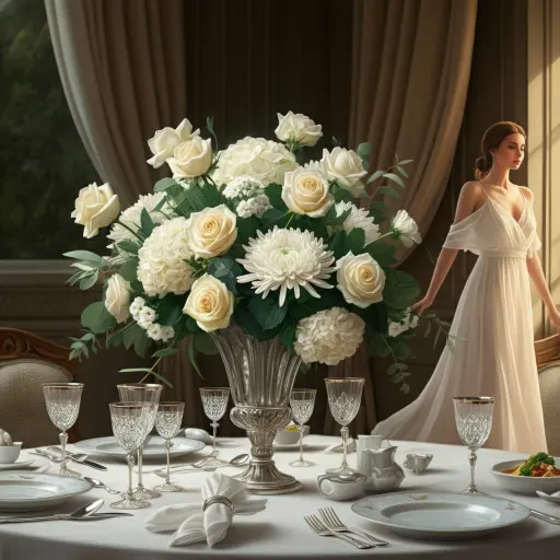 White Fall Arrangement