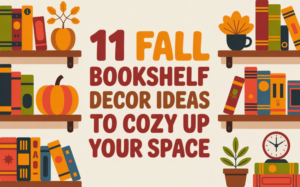 Fall Bookshelf Decor Ideas