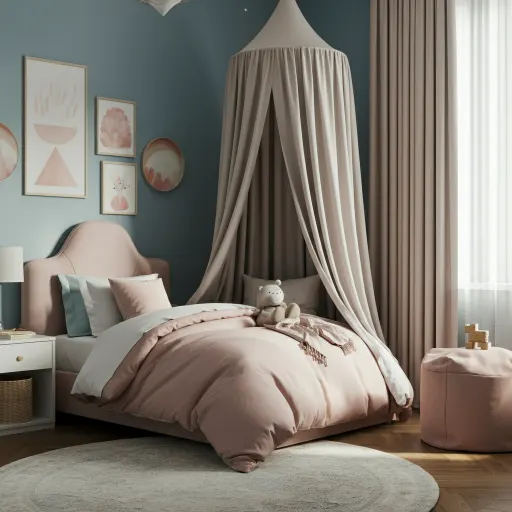 Modern Blue and Pink Bedroom Ideas for Kids