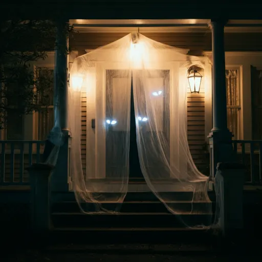 Ghostly Curtain Entrance